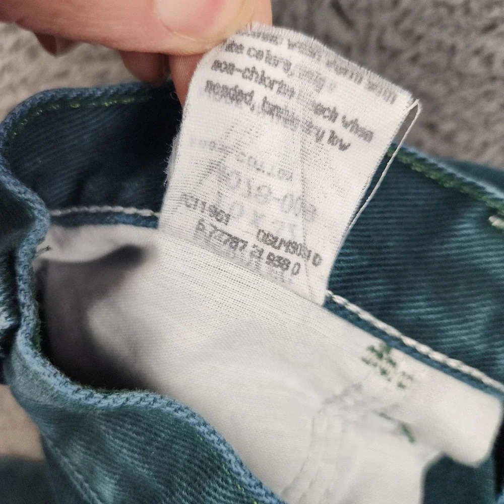 Wrangler Mom Jeans Womens 10 Teal High Rise Tapered Leg Vintage 90s Denim Pants